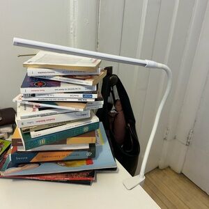 Sleek White LED Desk Lamp